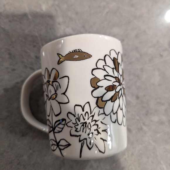 Anthropologie fish and flower mug - Picture 6 of 8